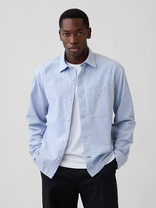 Image number 1 showing, Oxford Shirt in Boxy Fit