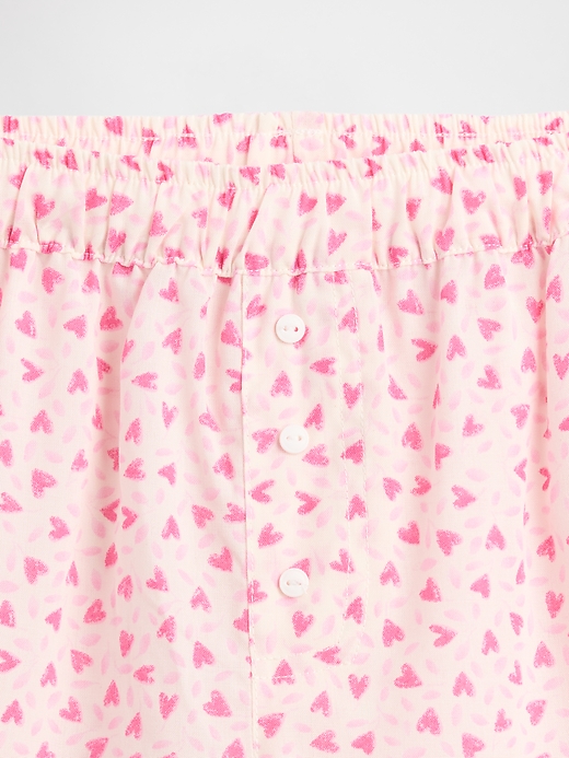 Image number 3 showing, Kids Pull-On Poplin PJ Shorts