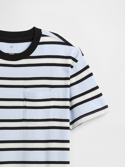 Image number 3 showing, Kids Everyday Soft Stripe Pocket T-Shirt