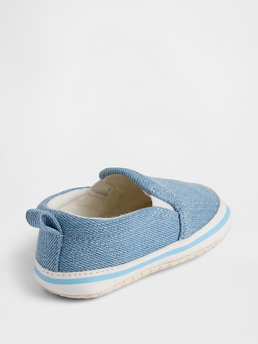 Image number 4 showing, Baby Slip-On Denim Sneakers