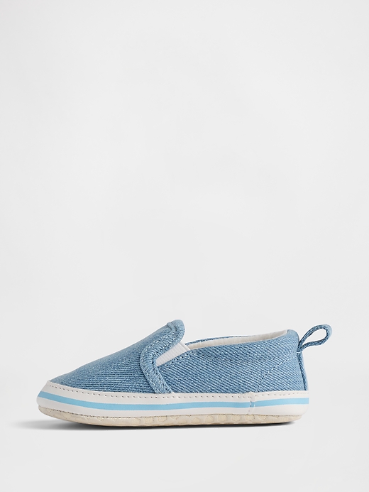 Image number 5 showing, Baby Slip-On Denim Sneakers