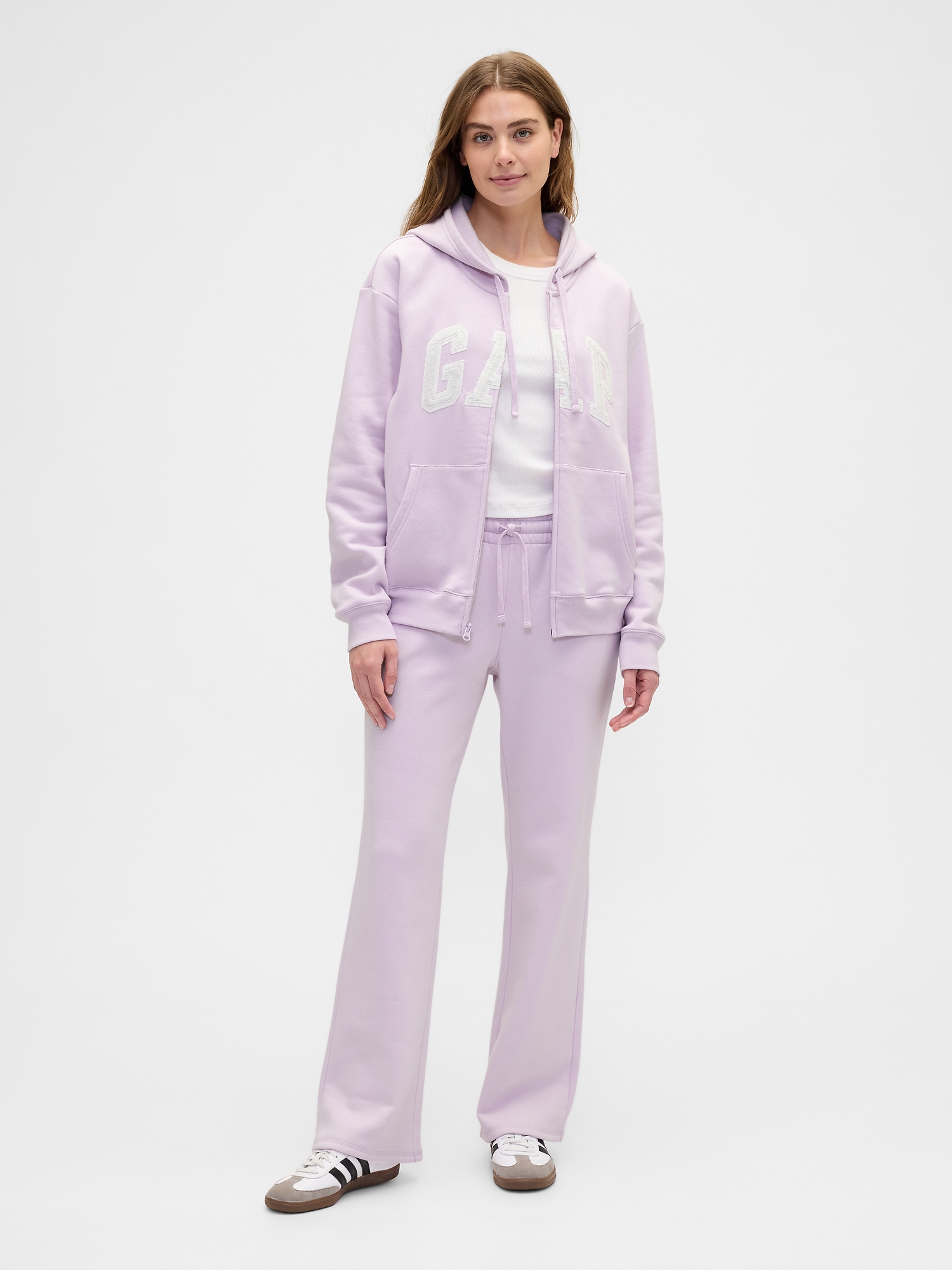 Relaxed Gap Logo Zip Hoodie | Gap Factory