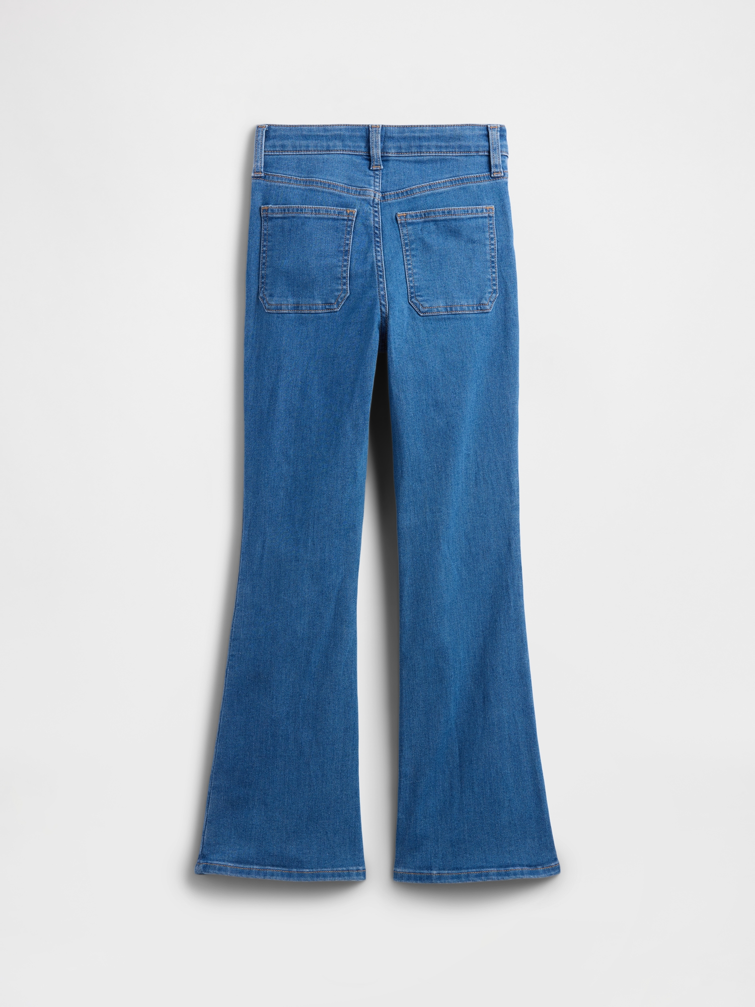Kids High Rise Embroidered '70s Flare Jeans | Gap Factory