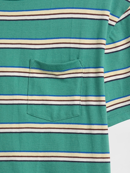 Image number 3 showing, Kids Everyday Soft Stripe Pocket T-Shirt