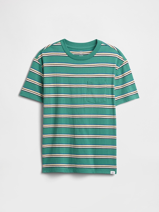 Image number 1 showing, Kids Everyday Soft Stripe Pocket T-Shirt