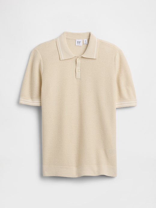 Image number 1 showing, Kids Relaxed Sweater Polo Shirt