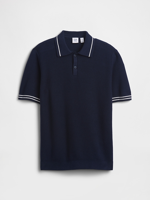 Image number 1 showing, Kids Relaxed Sweater Polo Shirt