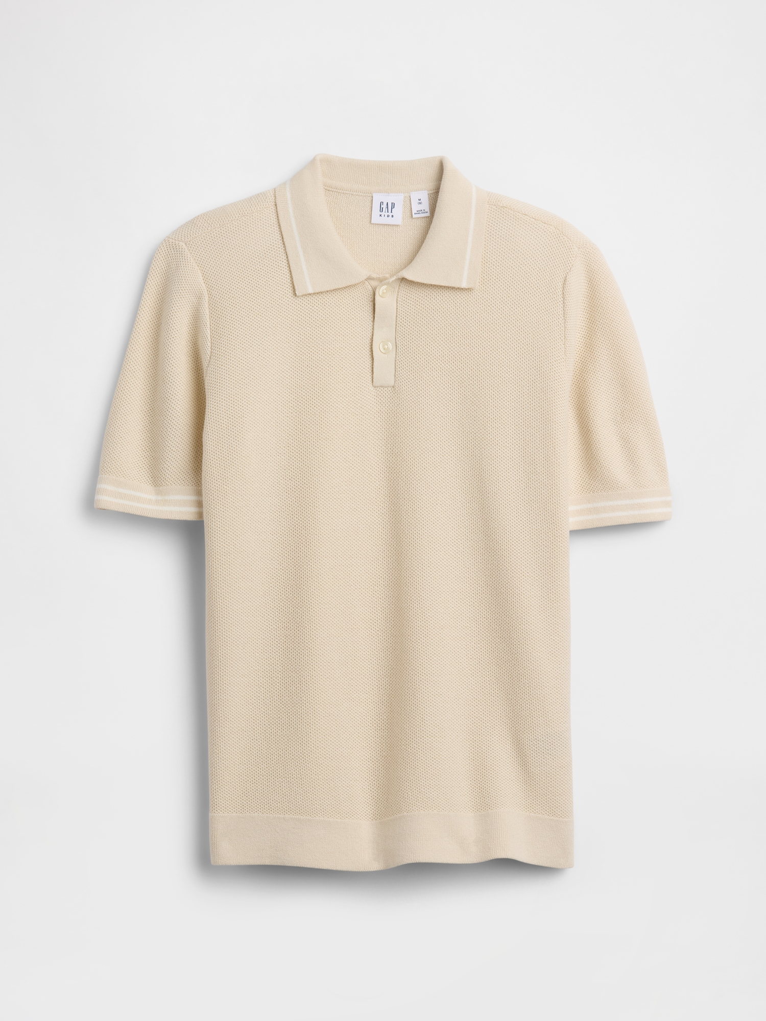 【新品】25ss h beauty&youth cotton polo knit BRAIDED TEXTURED KNIT POLO - Butter | ZARA Canada