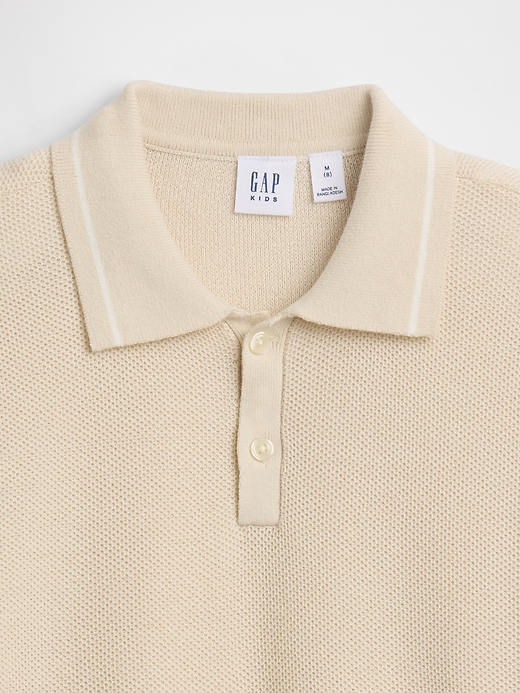 Image number 3 showing, Kids Relaxed Sweater Polo Shirt