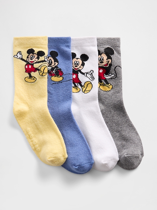 Image number 1 showing, babyGap × Disney Mickey Mouse Crew Socks (4-Pack)