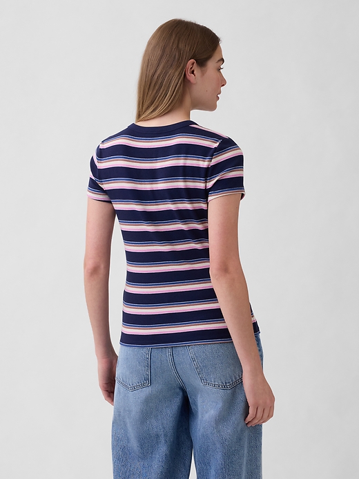 Image number 2 showing, Essential Ribbed Crewneck T-Shirt