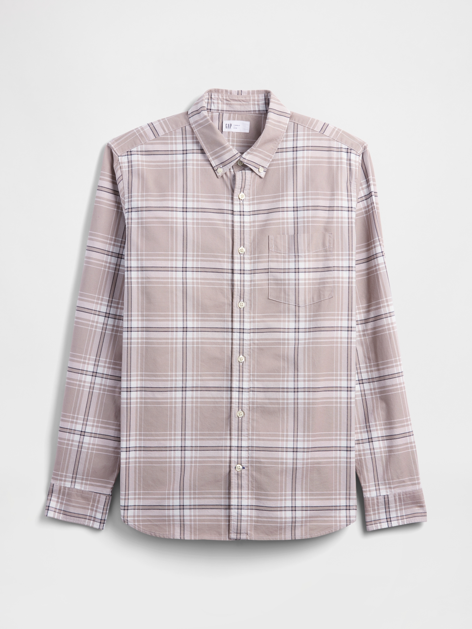 Ｙ25351 GRAPHIC CHECK SHIRTS Oxford Shirt in Standard Fit | Gap Factory