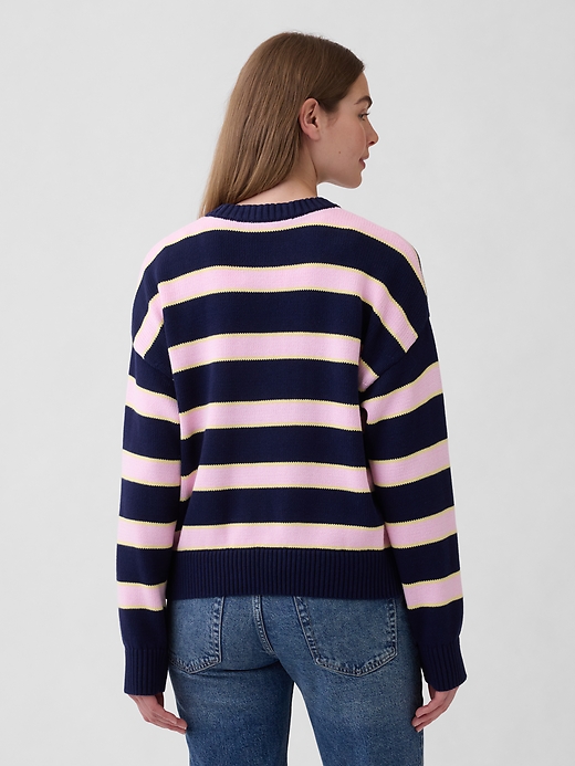 Image number 2 showing, Relaxed Cotton Crewneck Sweater