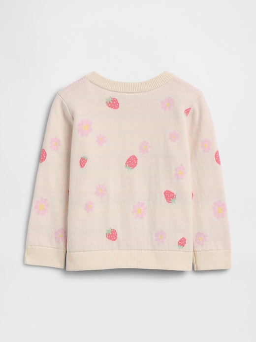 L'image numéro 2 présente Cardigan ras du cou à motif pour Bébé