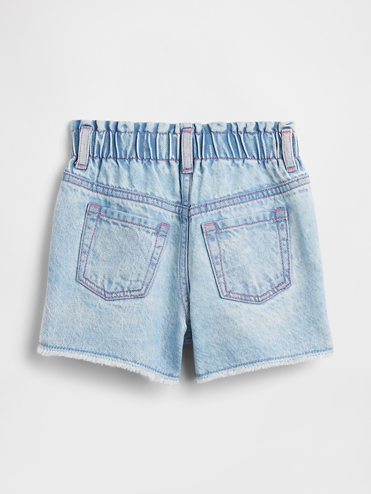 Image number 2 showing, babyGap Embroidered Paperbag Mom Jean Shorts