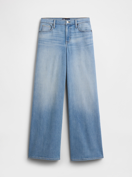 Image number 7 showing, Mid Rise Wide-Leg Jeans
