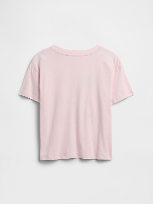 L'image numéro 2 présente T-shirt surdimensionné à imprimé pour enfant