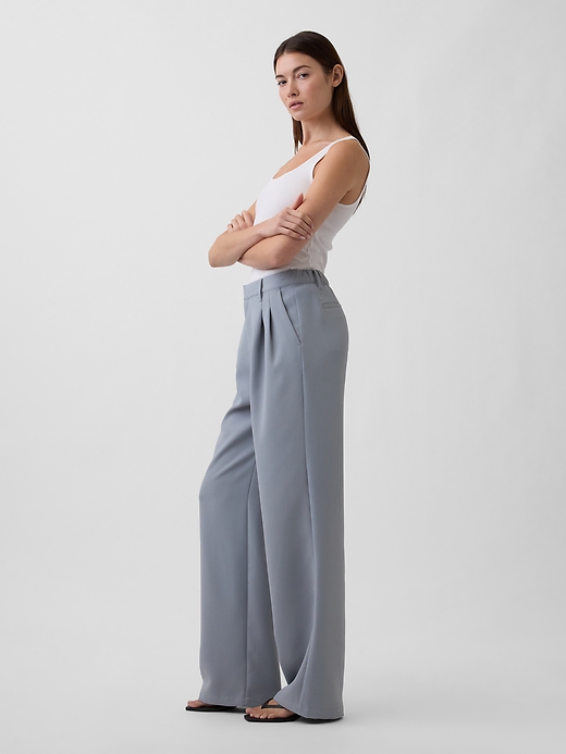 Image number 3 showing, Easy Crepe Trousers