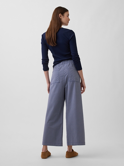 Image number 4 showing, High Rise Easy Wide-Leg Khakis