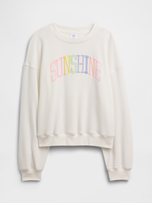 Image number 1 showing, Kids Oversized Wedge Graphic Sweatshirt
