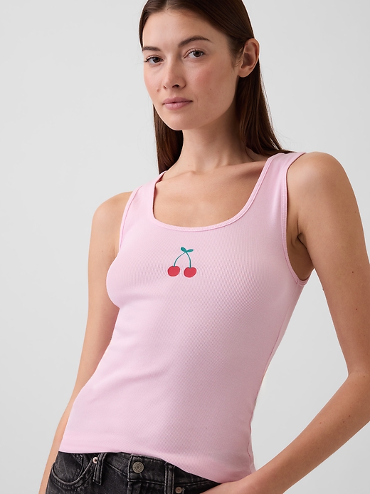 Image number 4 showing, Gap Logo Ribbed Tank Top