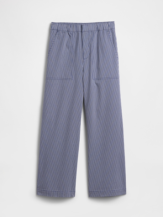 Image number 7 showing, High Rise Easy Wide-Leg Khakis
