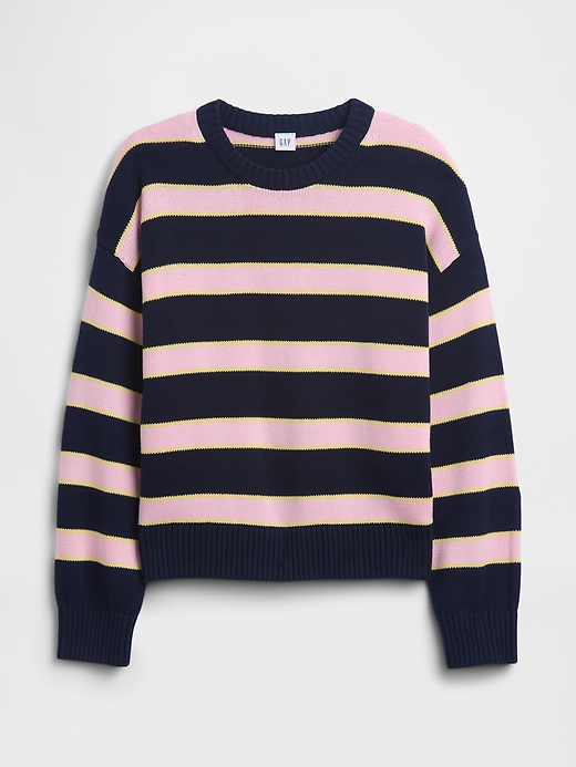 Image number 5 showing, Relaxed Cotton Crewneck Sweater