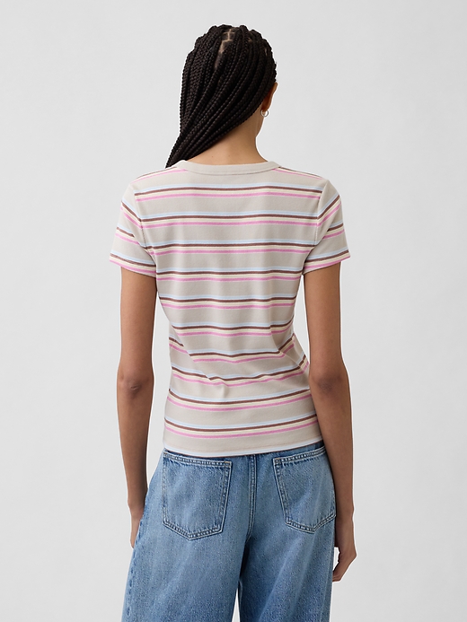 Image number 2 showing, Essential Ribbed Crewneck T-Shirt