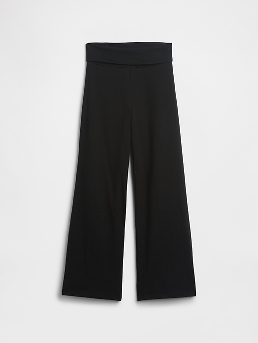 Image number 1 showing, Kids Stretch Jersey Foldover Leggings