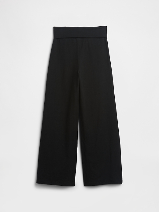 Image number 2 showing, Kids Stretch Jersey Foldover Leggings