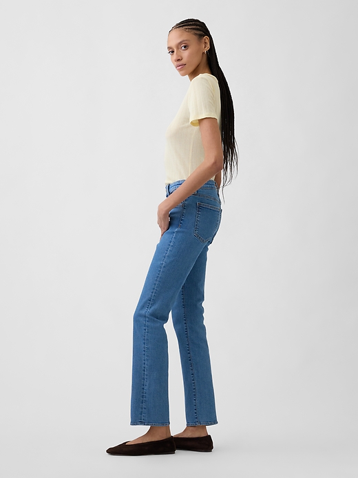 Image number 3 showing, Mid Rise Classic Straight Jeans