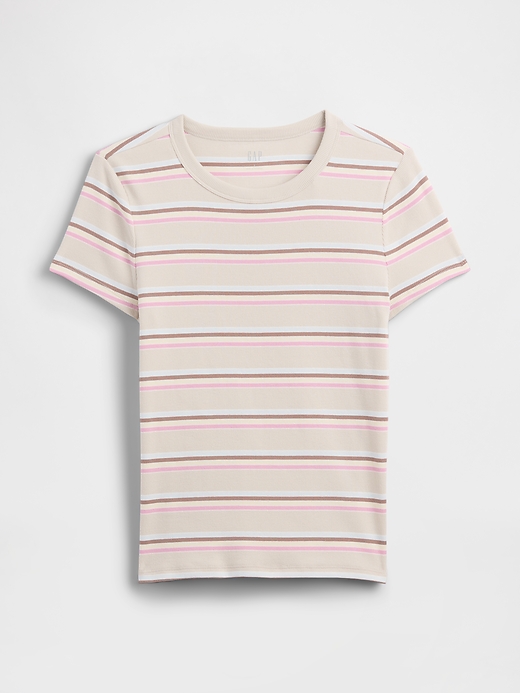 Image number 5 showing, Essential Ribbed Crewneck T-Shirt