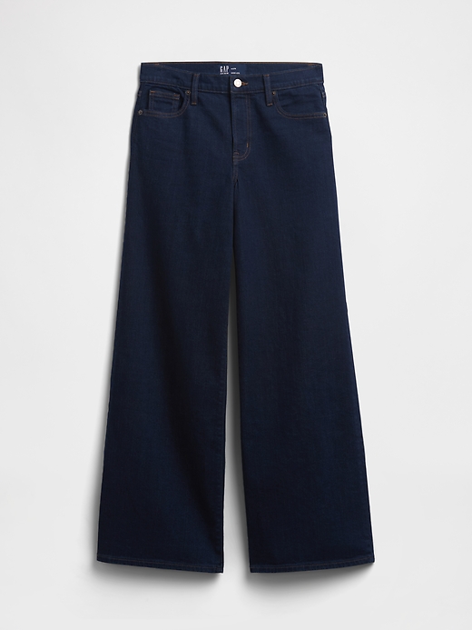 Image number 7 showing, Mid Rise Wide-Leg Jeans