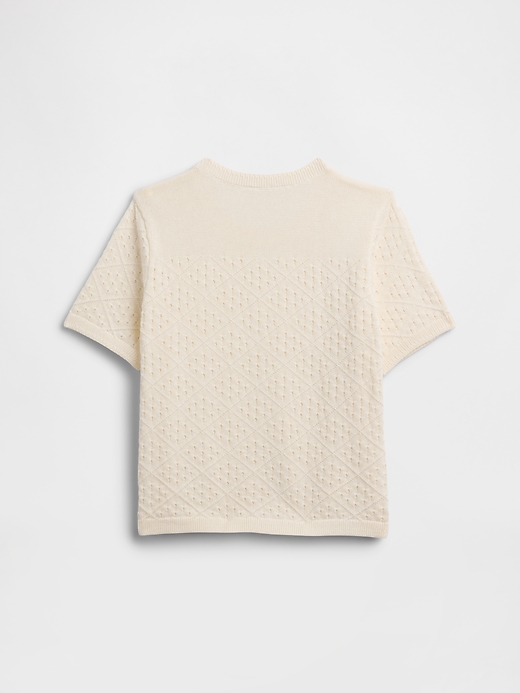 Image number 2 showing, Kids Relaxed Mixed-Stitch Sweater Top