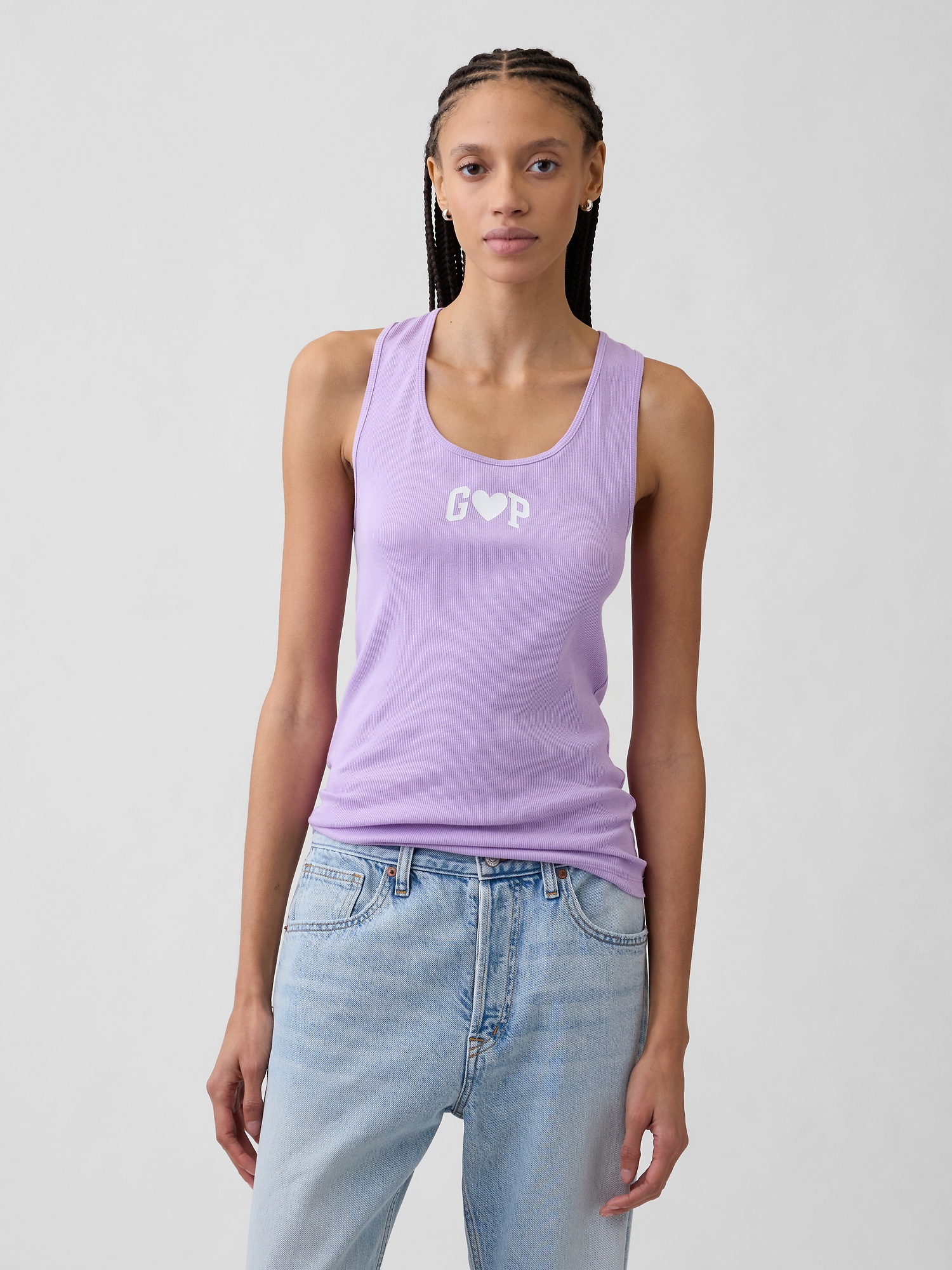 トップス gasdgtvm Gap Logo Ribbed Tank Top | Gap Factory