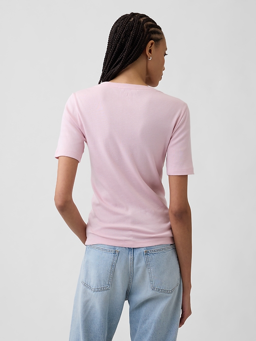 Image number 2 showing, Modern Ribbed Crewneck T-Shirt