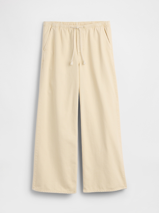 Image number 7 showing, Mid Rise Soft Pull-On Wide-Leg Jeans