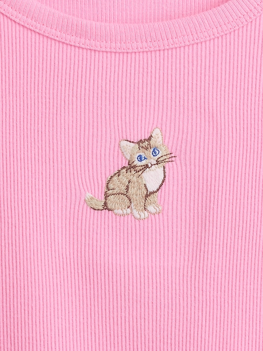Image number 3 showing, Kids Ribbed Crewneck T-Shirt