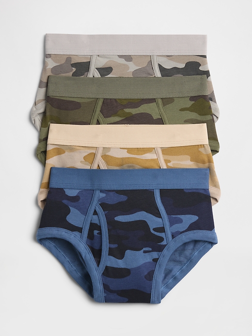 Image number 1 showing, Kids Camo Briefs (4-Pack)