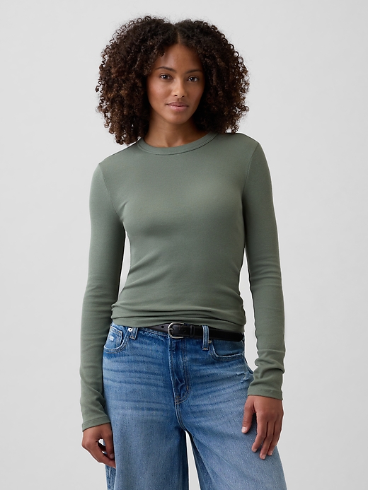 Essential Ribbed Crewneck T-Shirt | Gap Factory