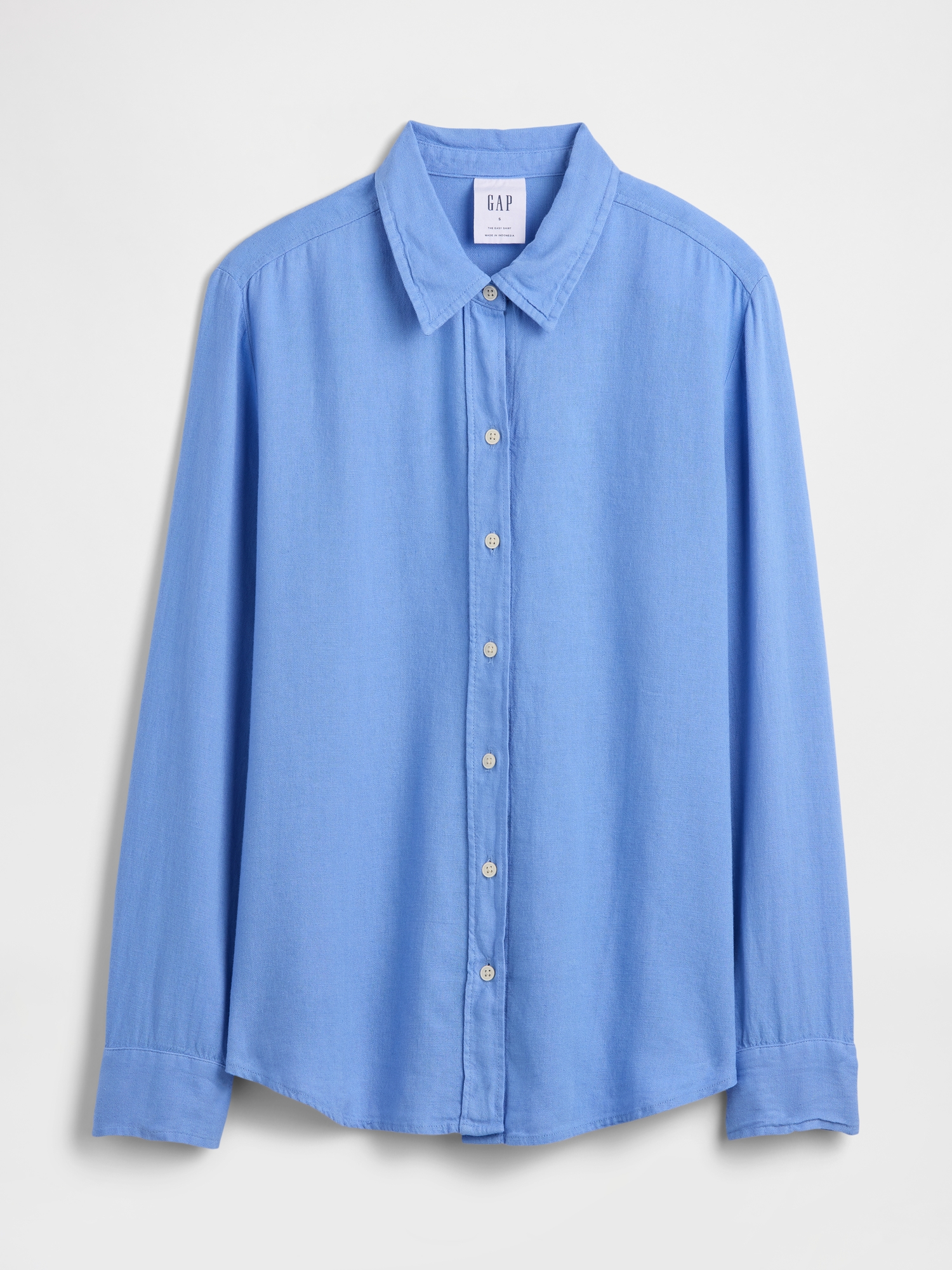 Linen-Blend Easy Shirt | Gap Factory