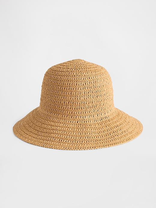 L'image numéro 1 présente Chapeau de plage en paille