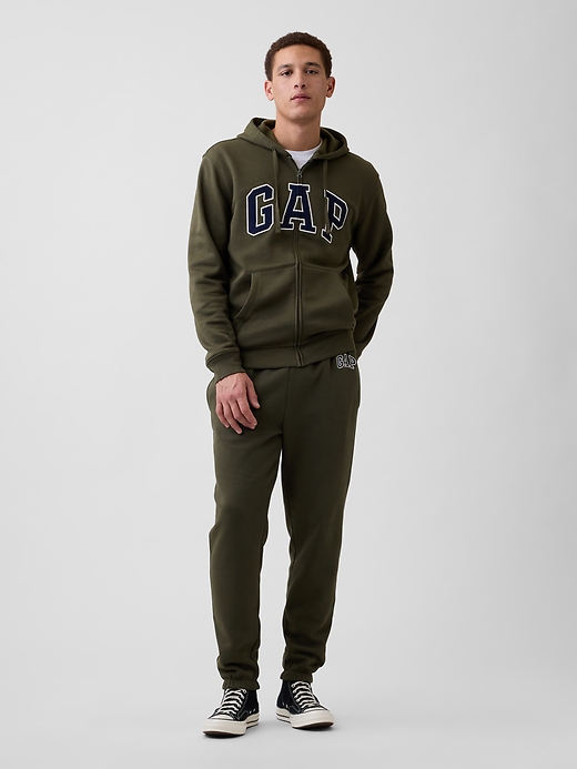 Image number 3 showing, Adult Relaxed Gap Logo Zip Hoodie