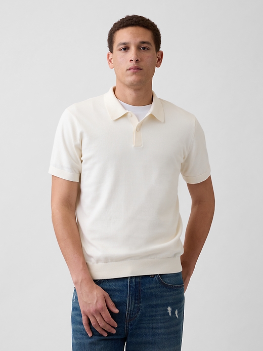 Image number 1 showing, Sweater Polo Shirt