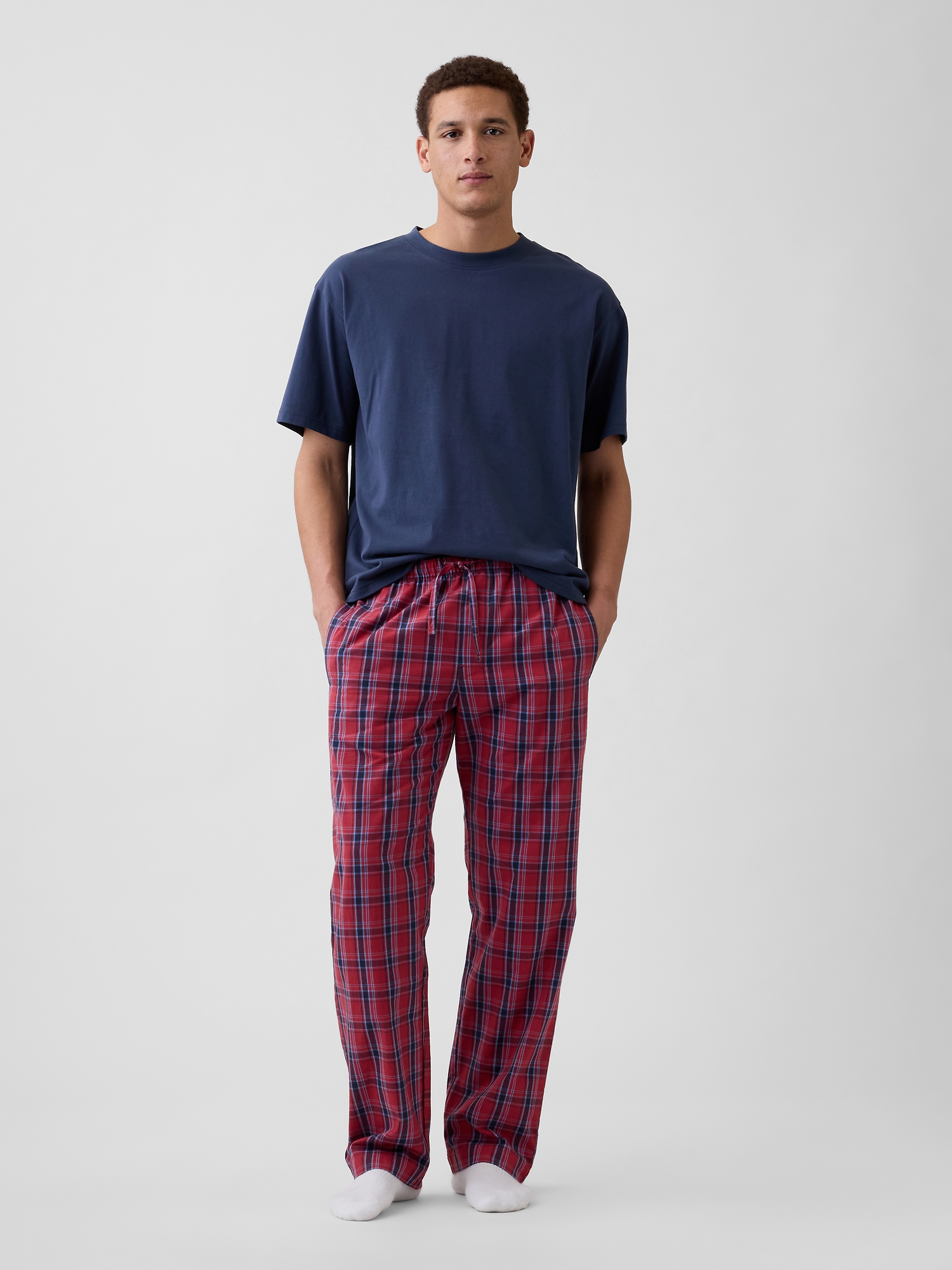 パンツ YOKE PRINTED COTTON KNIT LOUNGE PANTS WEBInfographicsFeatures_1080x1