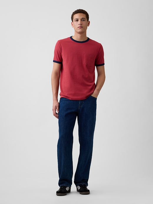 Image number 3 showing, Everyday Soft Ringer Pocket T-Shirt