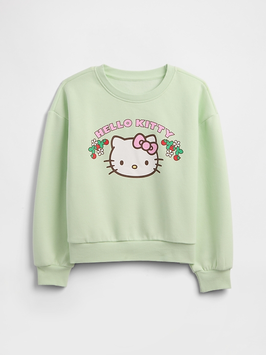 Image number 1 showing, GapKids Hello Kitty Oversized Wedge French Terry Sweatshirt
