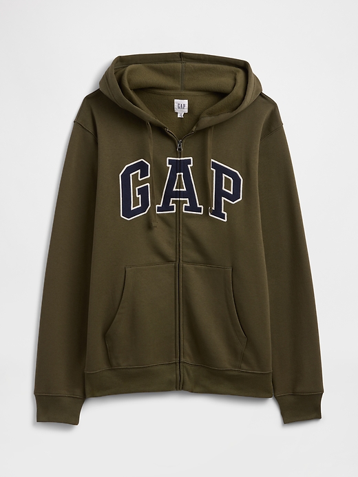 Image number 6 showing, Adult Relaxed Gap Logo Zip Hoodie