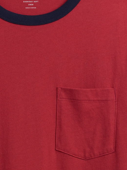 Image number 4 showing, Everyday Soft Ringer Pocket T-Shirt
