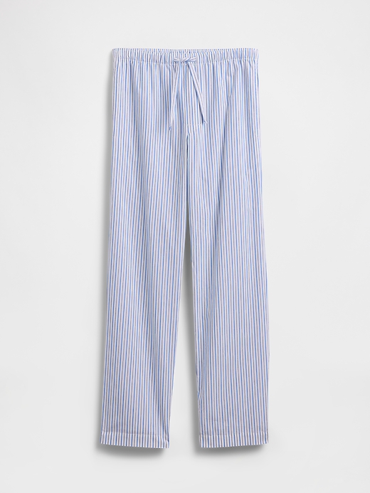 L'image numéro 4 présente Pantalon de pyjama décontracté en popeline
